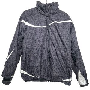 Columbia Interchange Women’s Black Gray 3-in-1 Fleece Lined Jacket NO HOOD Large